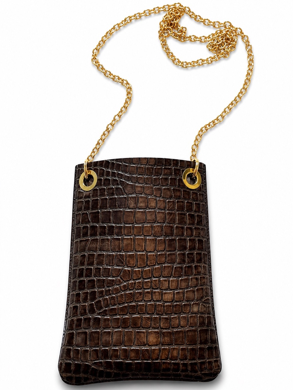 NWOT. Leather crossbody cellphone bag.